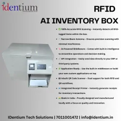 RFID AI Inventory Box - Automatic Scanning Station with QR Reader & Receipt Printer